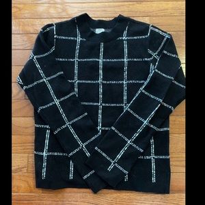 H&M Black & White Square Sweater